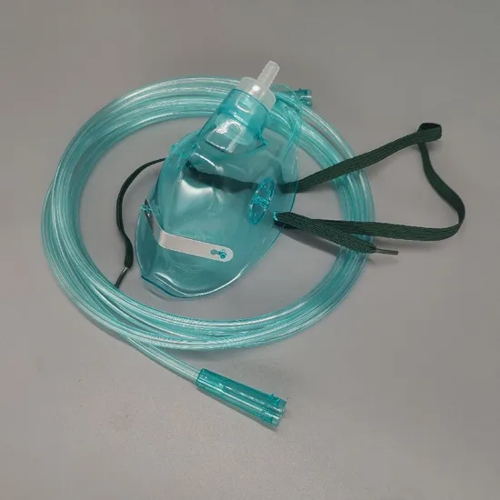 Elongated Under The Chin 2m Crush Resistant Tubing Medical Disposable Child Oxygen Mask 