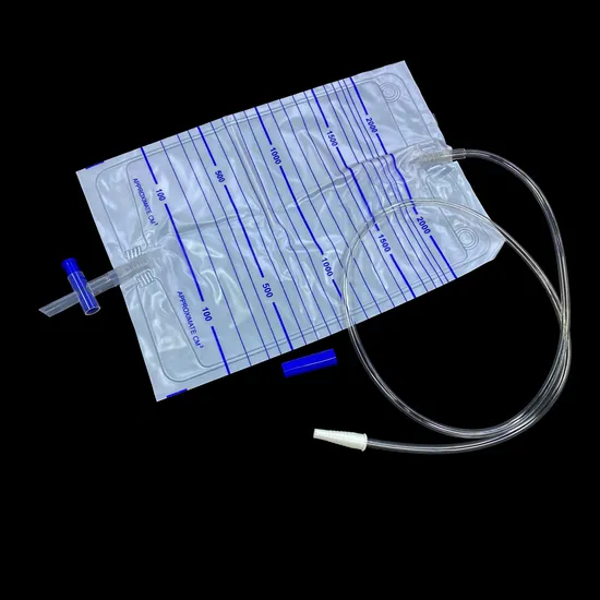 Medical Disposables Urine Collection Bag Urine Drainage Bag 2000ml Medical Grade PVC Urine Bag Urine Collector Urine Storage Bag 